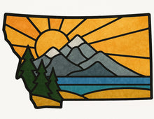 8/25/25-Montana Scene Faux Stained Glass *SOLD OUT*