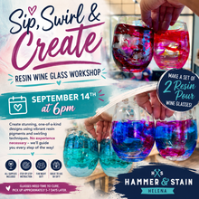 09/14/26- Sip, Swirl & Create: Resin Wine Glass Workshop