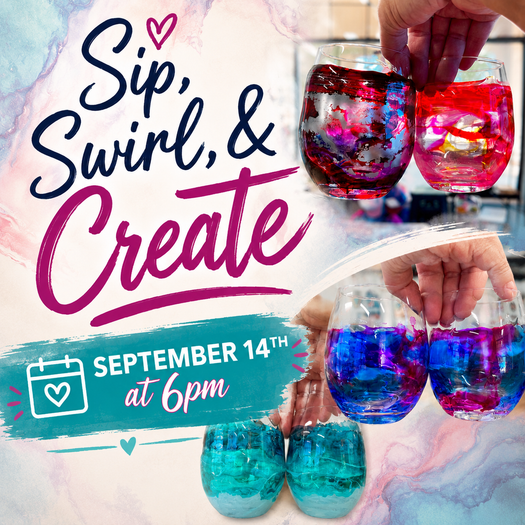 09/14/26- Sip, Swirl & Create: Resin Wine Glass Workshop