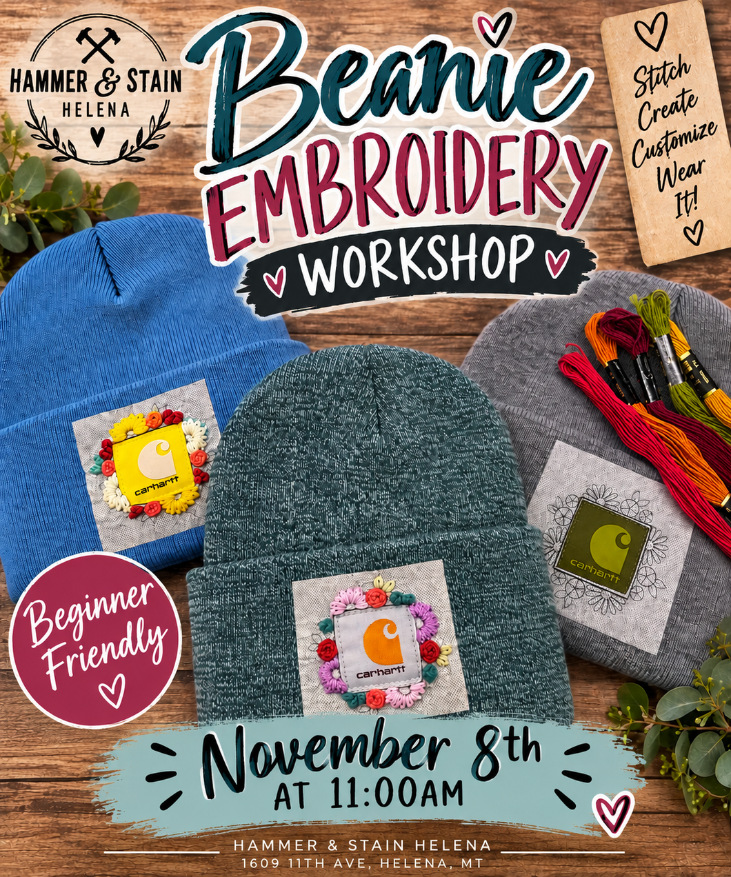 11/08/26-Beanie Embroidery Workshop